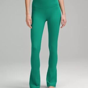 Lululemon Mini Green Flare Leggings